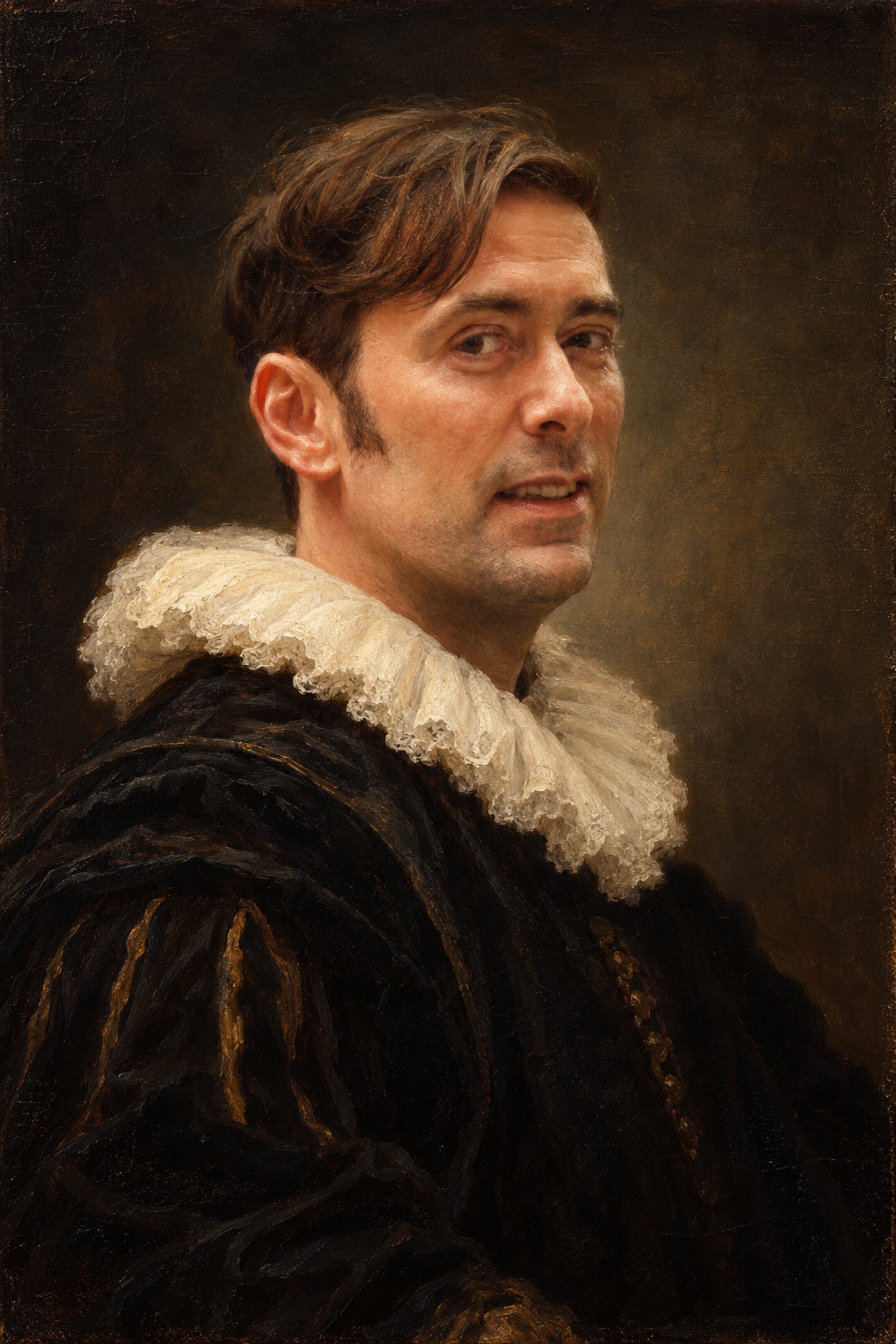 Portrait of Petter Holme in the style of a Dutch Golden Age painting